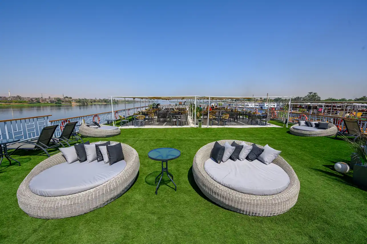 Sun deck of the Nile Serenity Nile Cruise Nile cruise